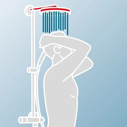 Schulte ExpressPlus Duschsystem White Style Version"Classic" mit Thermostat