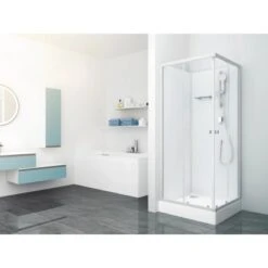 Baliv Komplettdusche DUK-85.110KE 85 Cm X 85 Cm Silber Matt