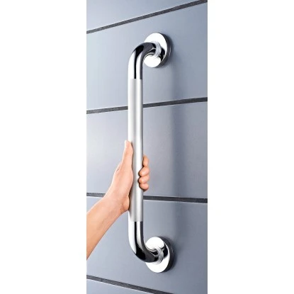 Haltegriff mit rutschhemmender Grifffläche 45 cm Edelstahl poliert