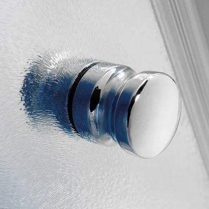 Breuer Walk-In Entra mit beweglichem Eckelement Chrom Terrazzo 120 cm