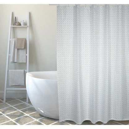 Duschvorhang Mozaik Polyester Schwarz 180 cm x 200 cm