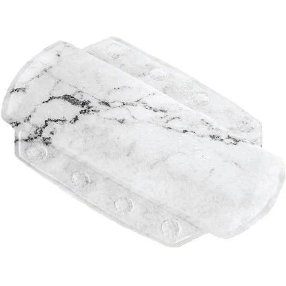OBI Nackenpolster Marble Weiß-Anthrazit 32 x 22 cm