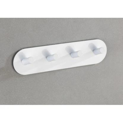 Wenko Hakenleiste Piceno Quadro Weiß Matt