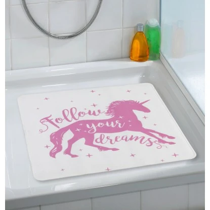 Wenko Duscheinlage Unicorn Pink 54 cm x 54 cm