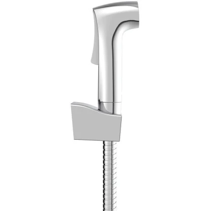 Wenko Bidet-Set Watersaving Kunststoff (ABS) 12 x 2.8 x 7 cm Chrom