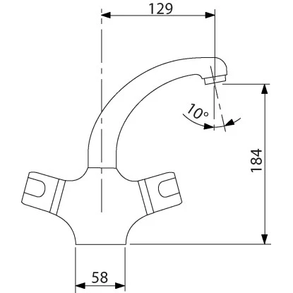 AquaSu Thermostatarmatur Sopotherm für Waschtisch Chrom