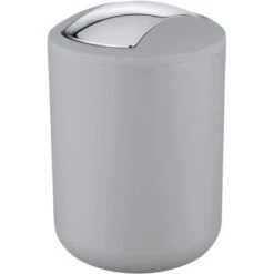 Wenko Schwingdeckeleimer Brasil Grau Größe S