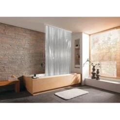 Kleine Wolke Eckduschrollo 56/132 Cm X 240 Cm Milky