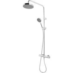 Breuer Duscharmatur Aquamaxx 330 Mit Thermostat Runde Kopfbrause