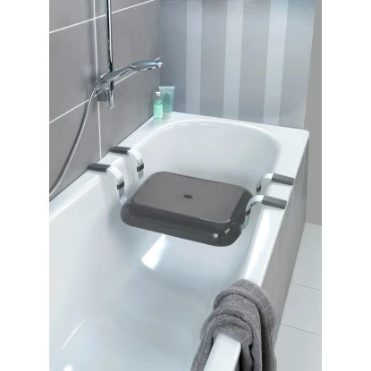 Wenko Badewannensitz Secura Premium Polypropylen 74 x 15.5 x 36 cm Anthrazit