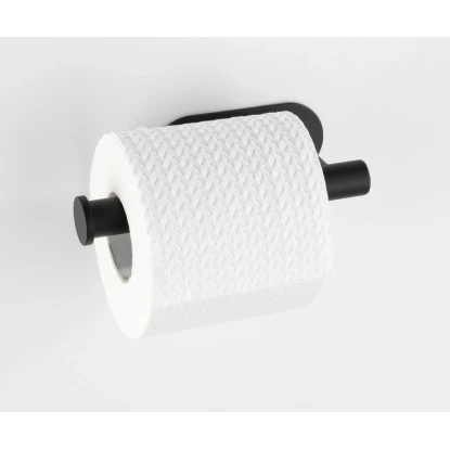 Wenko Turbo-Loc Edelstahl Toilettenpapierhalter Orea Black Matt16 x 4.5 x 7 cm