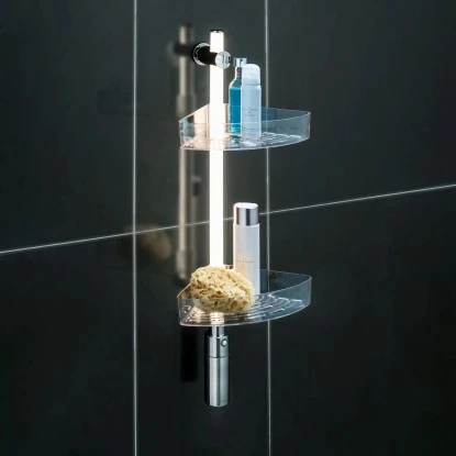 Wenko LED Duscheckregal 74 cm Warmweiß