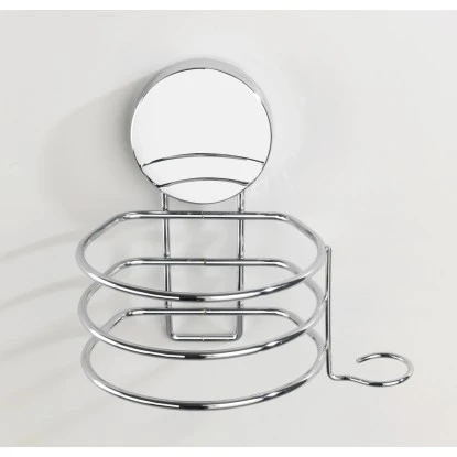 Wenko Haartrocknerhalter Static Loc Plus Stahl 14 x 13 x 11 cm Chrom