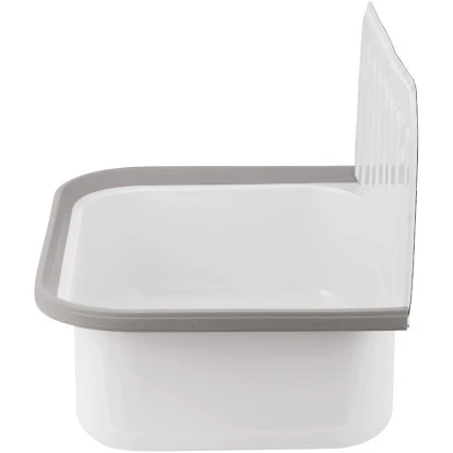 Sanitop-Wingenroth Ausgussbecken glasierter Stahl 50 cm Weiß