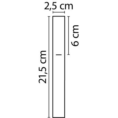 aquaSu Eckige Stab-Handbrause Proda mit 1 Strahlart Chrom