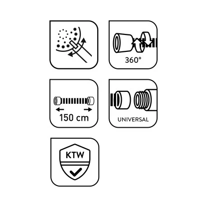 baliv Duschbrause-Set DBS-70.70 Verchromt