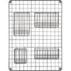 Baliv Wandgitter Mit 4 Koerben Industrial Schwarz