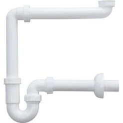 Waschtisch Röhrengeruchsverschluss 38,9 Mm (G 1 1/4) Weiß