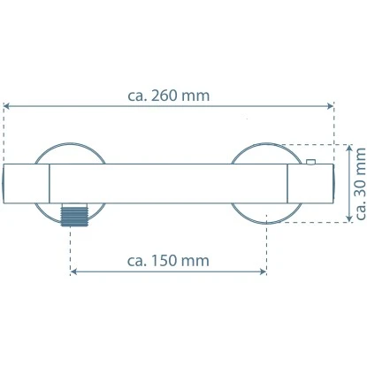 Thermostat-Duscharmatur Vico