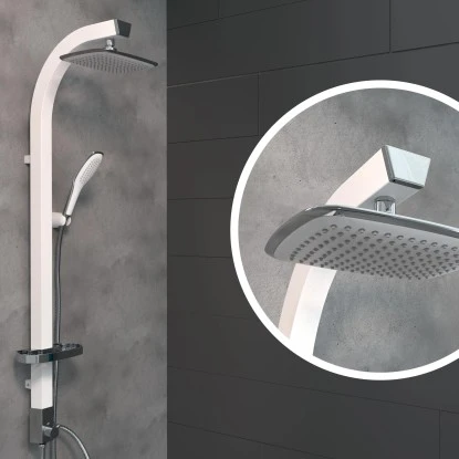 Madagaskar Brause-Set Weiß