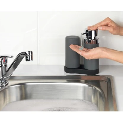 Wenko Spülstation Easy Squeeze Grau