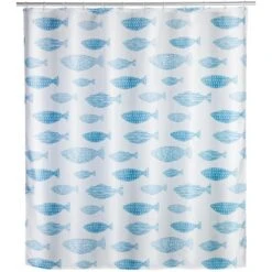 Wenko Anti-Schimmel Duschvorhang Aquamarin Polyester 180 Cm X 200 Cm