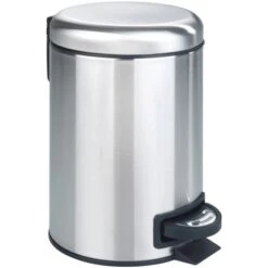 Wenko Treteimer Leman Speedy Edelstahl Matt 3 L