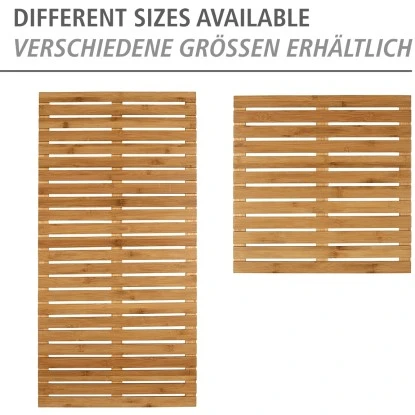 Wenko Baderost Indoor & Outdoor Bambus rutschhemmende Unterseite 50 cm x 50 cm