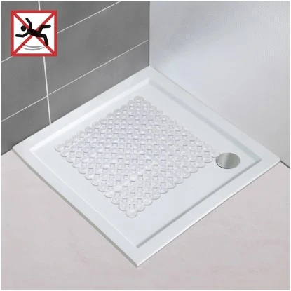 Wenko Duscheinlage Belem 54 cm x 54 cm Transparent