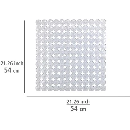 Wenko Duscheinlage Belem 54 cm x 54 cm Transparent