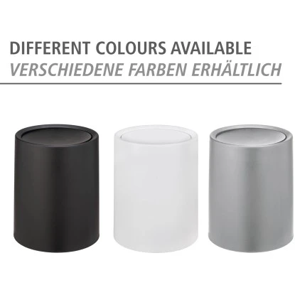 Wenko Schwingdeckeleimer Atri Grau 6 l