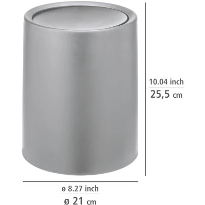 Wenko Schwingdeckeleimer Atri Grau 6 l