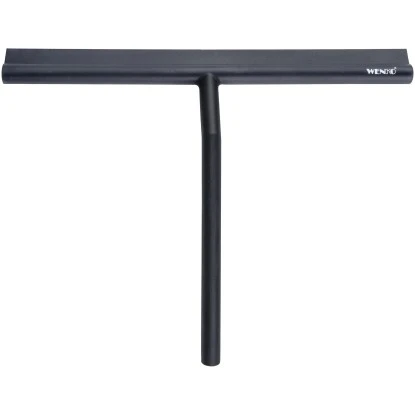 Wenko Badezimmerwischer Mola XXL mit breiter Wischfläche aus Silikon Schwarz