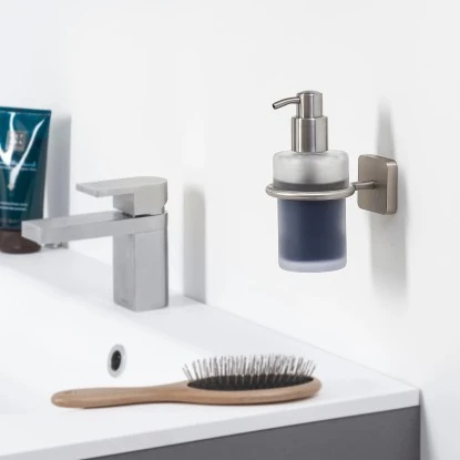 Tiger Seifenspender Onu Edelstahl gebürstet