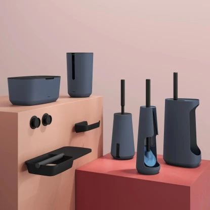 Tiger Tess Toilettenpapierhalter ohne Deckel Schwarz