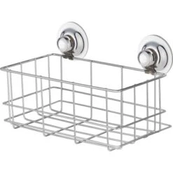 Drahtkorb Chrom Mit Saughaken