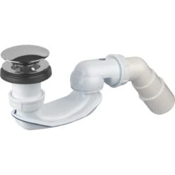 Ablaufgarnitur Für Freistehende Badewannen Ø 50 Mm (G 1 1/2) Weiß