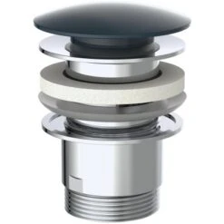 Kirchhoff Pop Up Waschbeckenstöpsel Schwarz Matt 1 1/4 Zoll X 65 Mm