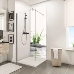 Schulte DecoDesign Duschrückwand "Zen Steine & Gras" 210 X 90 Cm