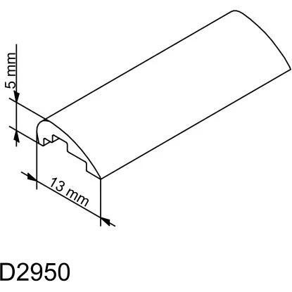 Schulte Wasserleiste gerade inkl. Endkappen MasterClass, Garant und Sunny