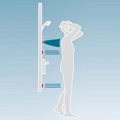 Schulte Dusch Master Rain mit Thermostat und Tellerkopfbrause