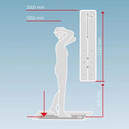 Schulte Dusch Master Rain mit Thermostat und Tellerkopfbrause