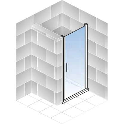 Schulte ExpressPlus Drehtür für Nische AlexaStyle2.0Dekor Liane 80x192cm