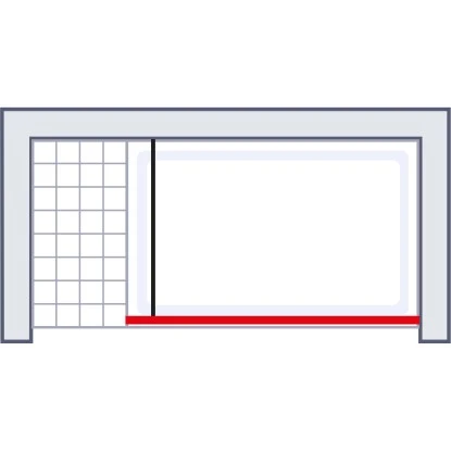 Schulte Duschwand Walk In Alexa Style 2.0 Chromoptik Dekor Liane 100 cm