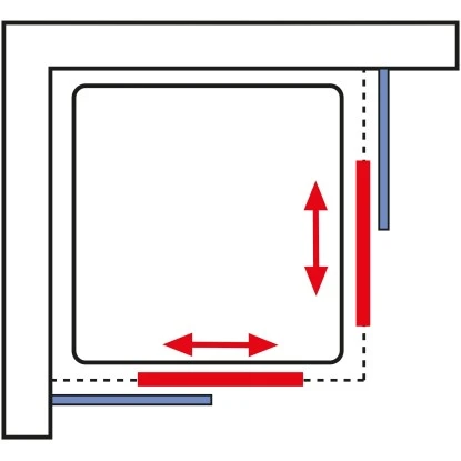 Schulte ExpressPlus Eckeinstieg Sunny Sicherheitsglas Alpinweiß 190x80cm