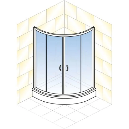 Schulte ExpressPlus Runddusche Sunny Sicherheitsglas Alpinweiß 190x90x90cm