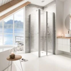 Schulte ExpressPlus Set Duschkabine Pendeltür Garant Mit Duschwanne 200x80cm