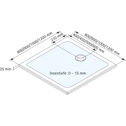 Schulte ExpressPlus Duschwanne Schulte-plan eckig Mineralguss 90x90cm
