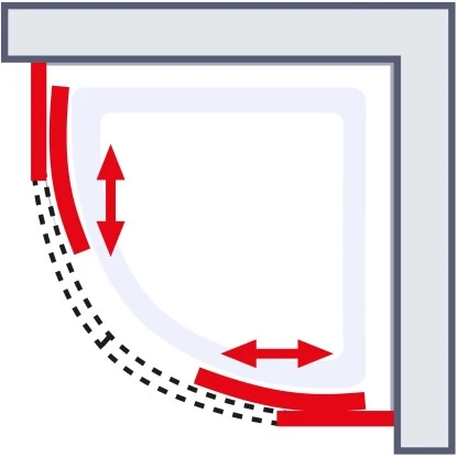 Schulte ExpressPlus Wellnesskabine Rhodos mit Schiebetür Alu Natur 225x85x85cm