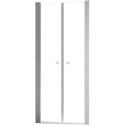 Schulte ExpressPlus Pendeltür in Nische Garant 2.0 Alu-Natur 200 cm x 100 cm